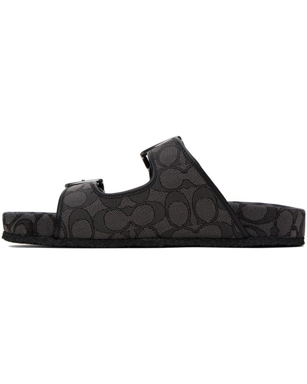 Coach men's online signature slides
