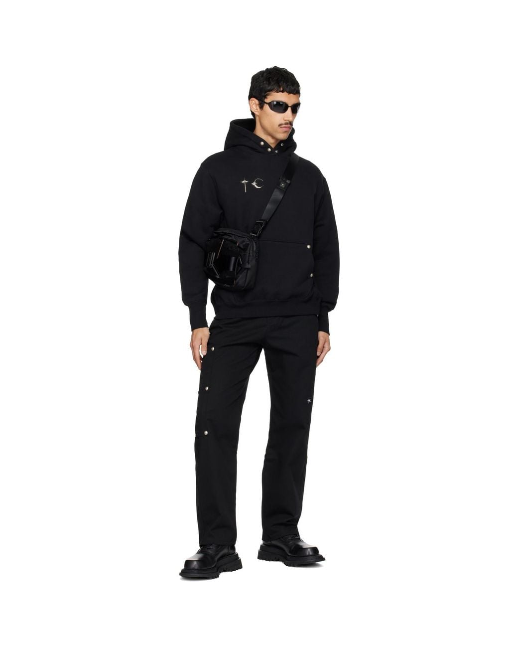 THUG CLUB Black Armor Hoodie for men