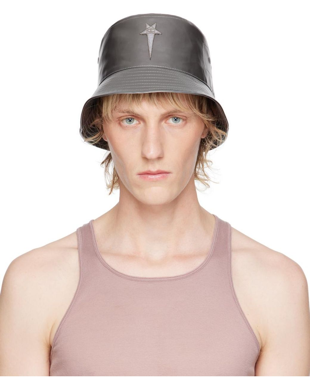 メンズ Rick Owens Championエディション シルバー Gilligan バケット 