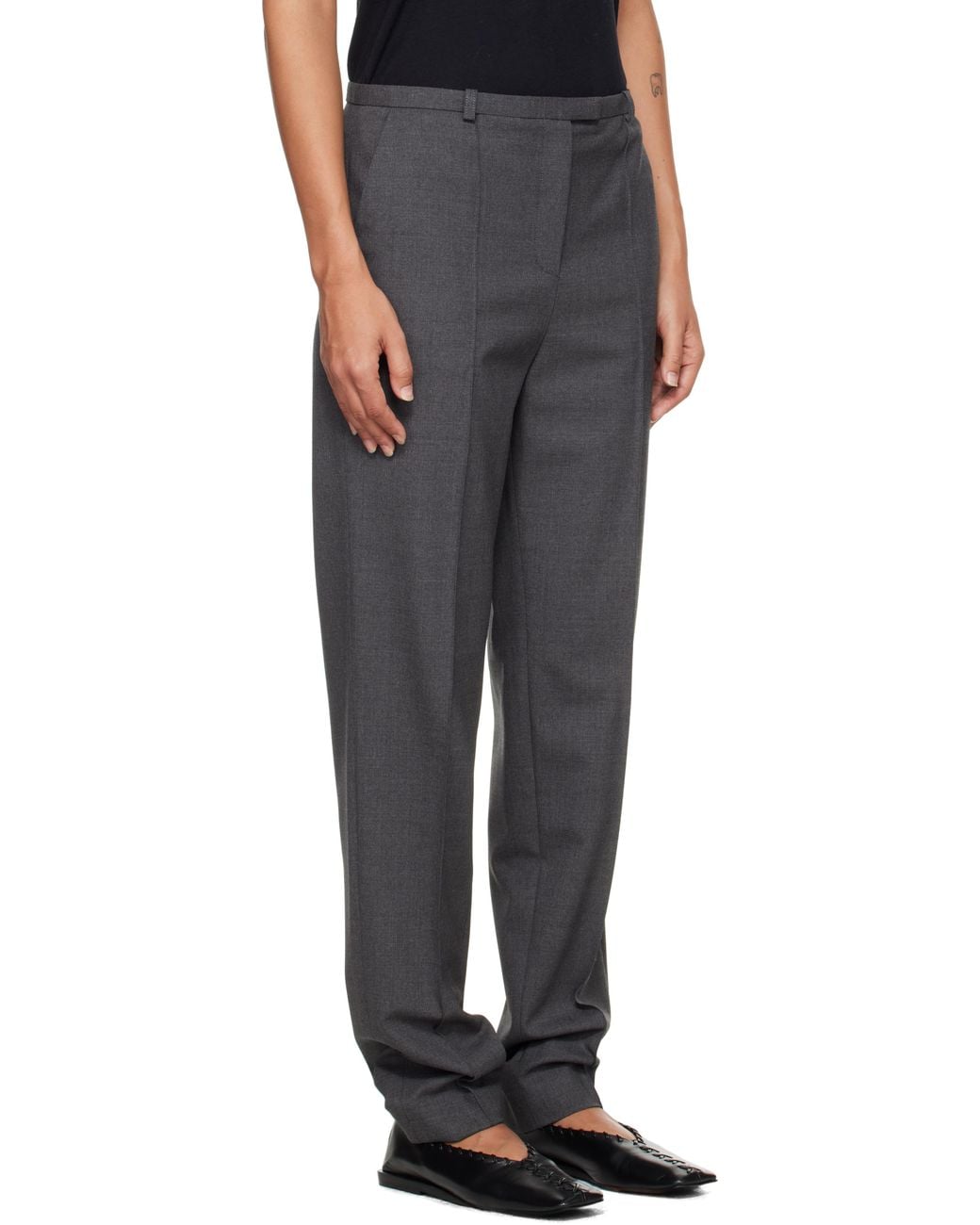 Loulou de Saison Black Malka Fitted Trousers