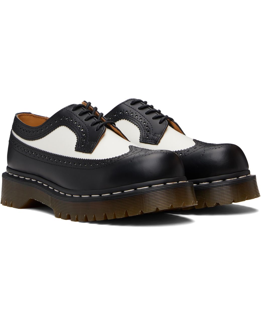Dr. Martens 3989 Bex Smooth Leather Brogue Derbys in Black for Men | Lyst