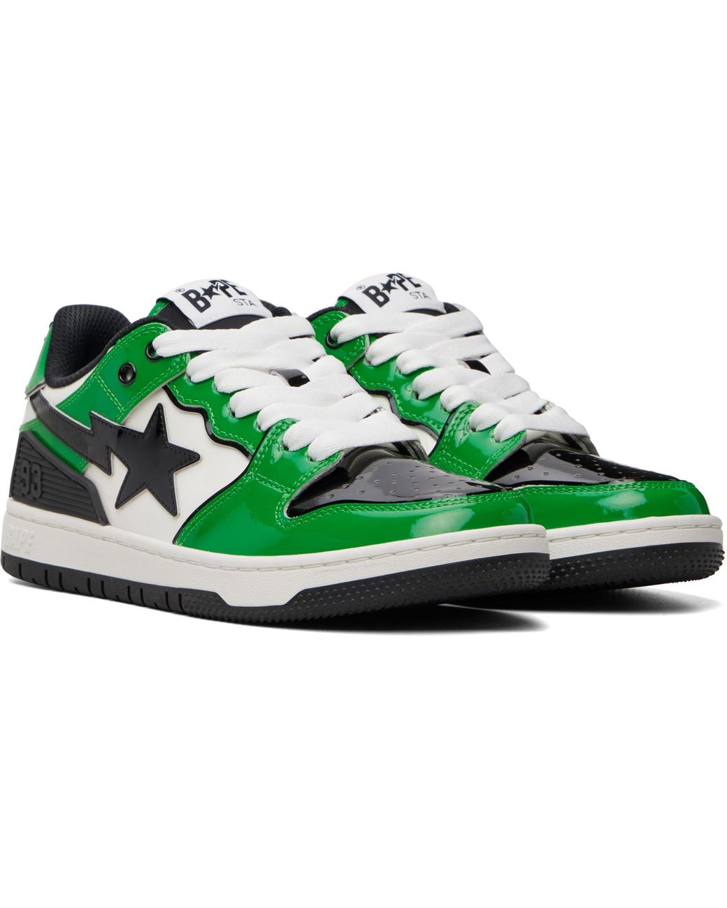 A Bathing Ape Green Sk8 Sta Icon #1 M2 Sneakers for men