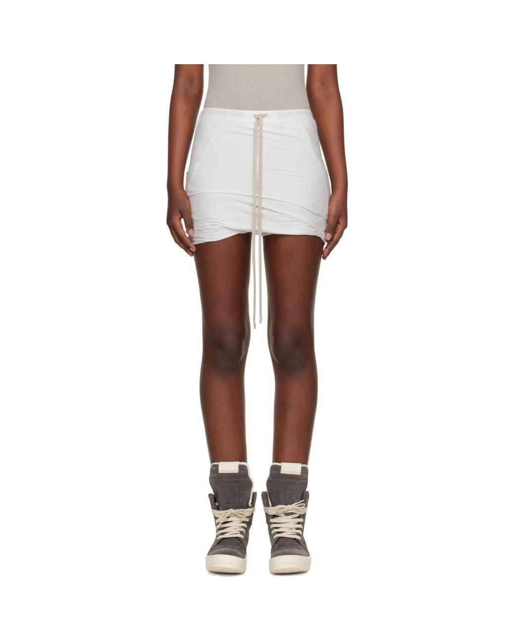 Rick Owens Black Off- Temple Buds Shorts