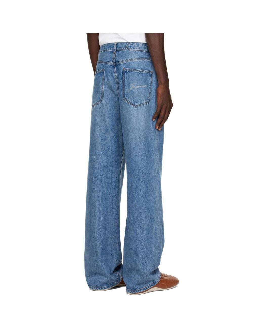 Jacquemus Blue 'The De-Nimes' Straight Jeans for men