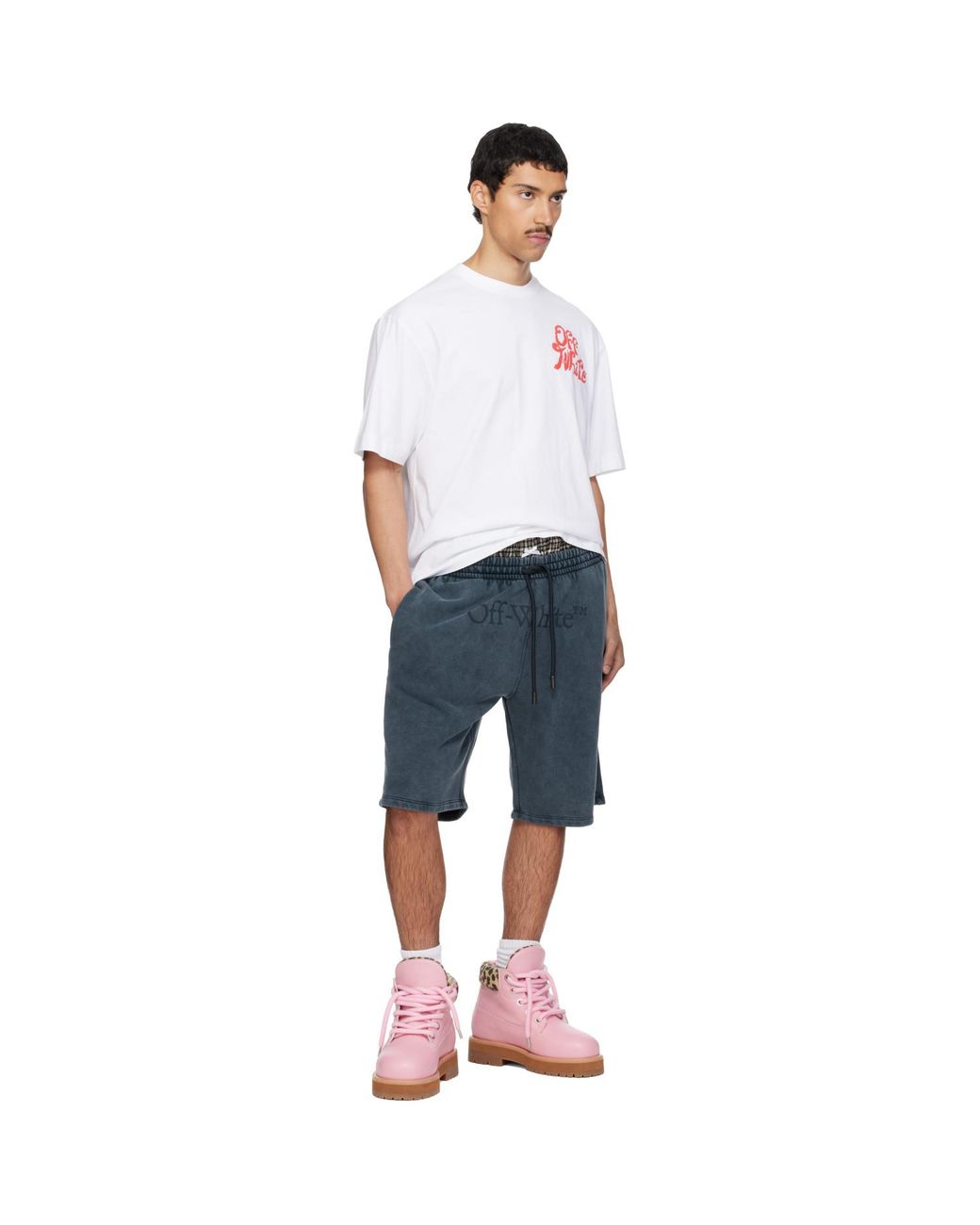 Off-White c/o Virgil Abloh White Grass Ink Skate T-Shirt for men