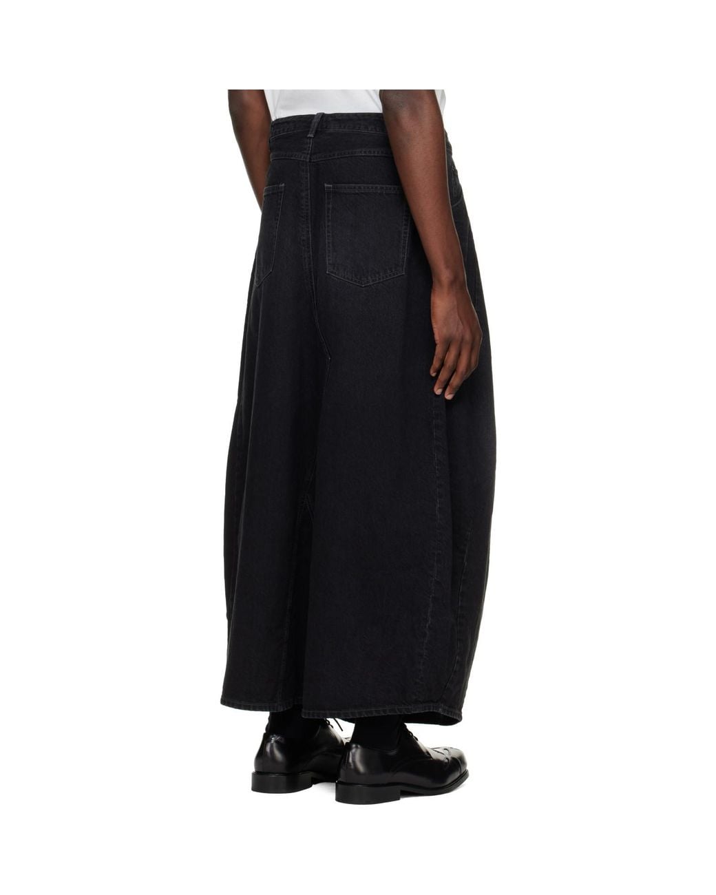 Needles Black H.D. Skirt for men