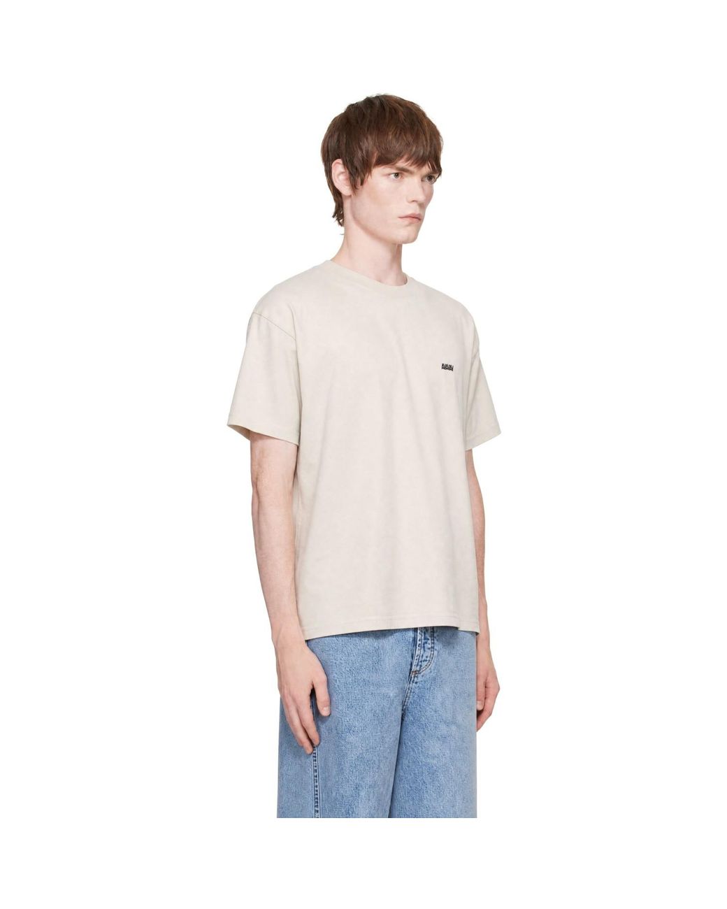 AVAVAV White Off- Logo T-Shirt for men