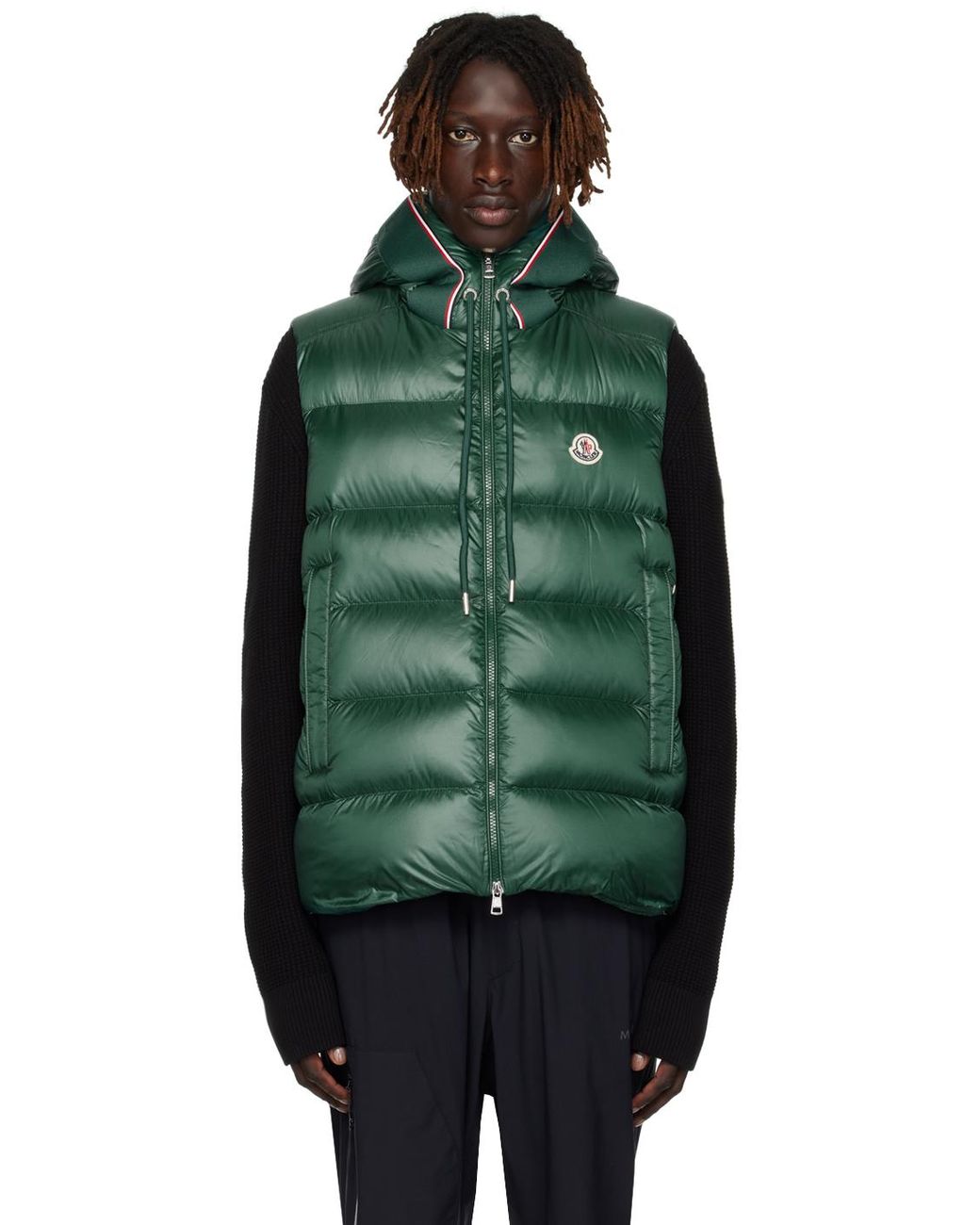 Moncler Green Luiro Down Vest for Men Lyst