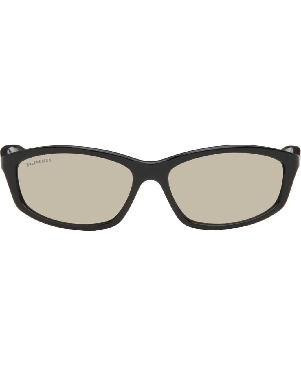 メンズ Balenciaga ブラック Neo Oval 2.0 サングラス ブラック