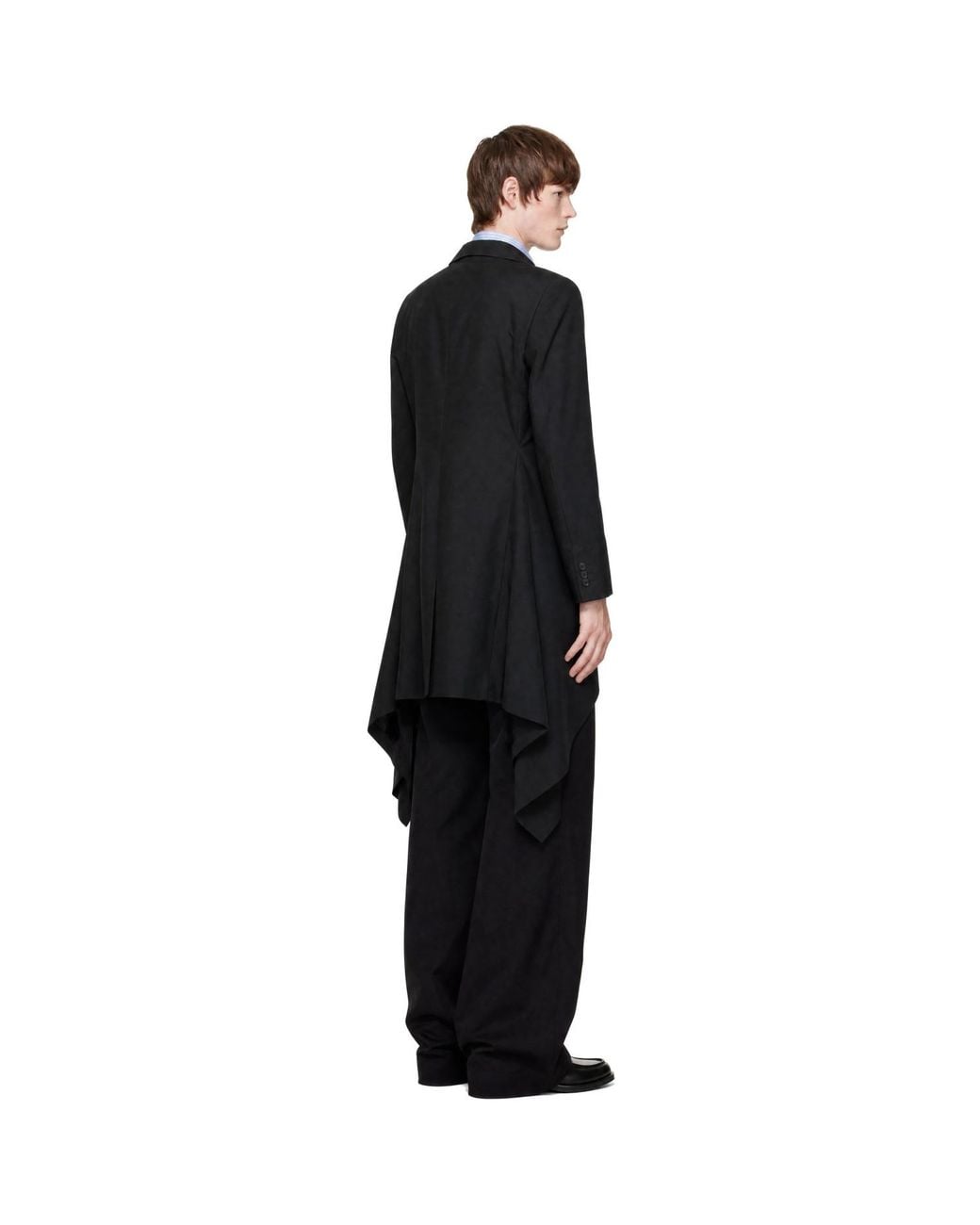 Comme des Garçons Black Dobby Cloth Coat for men