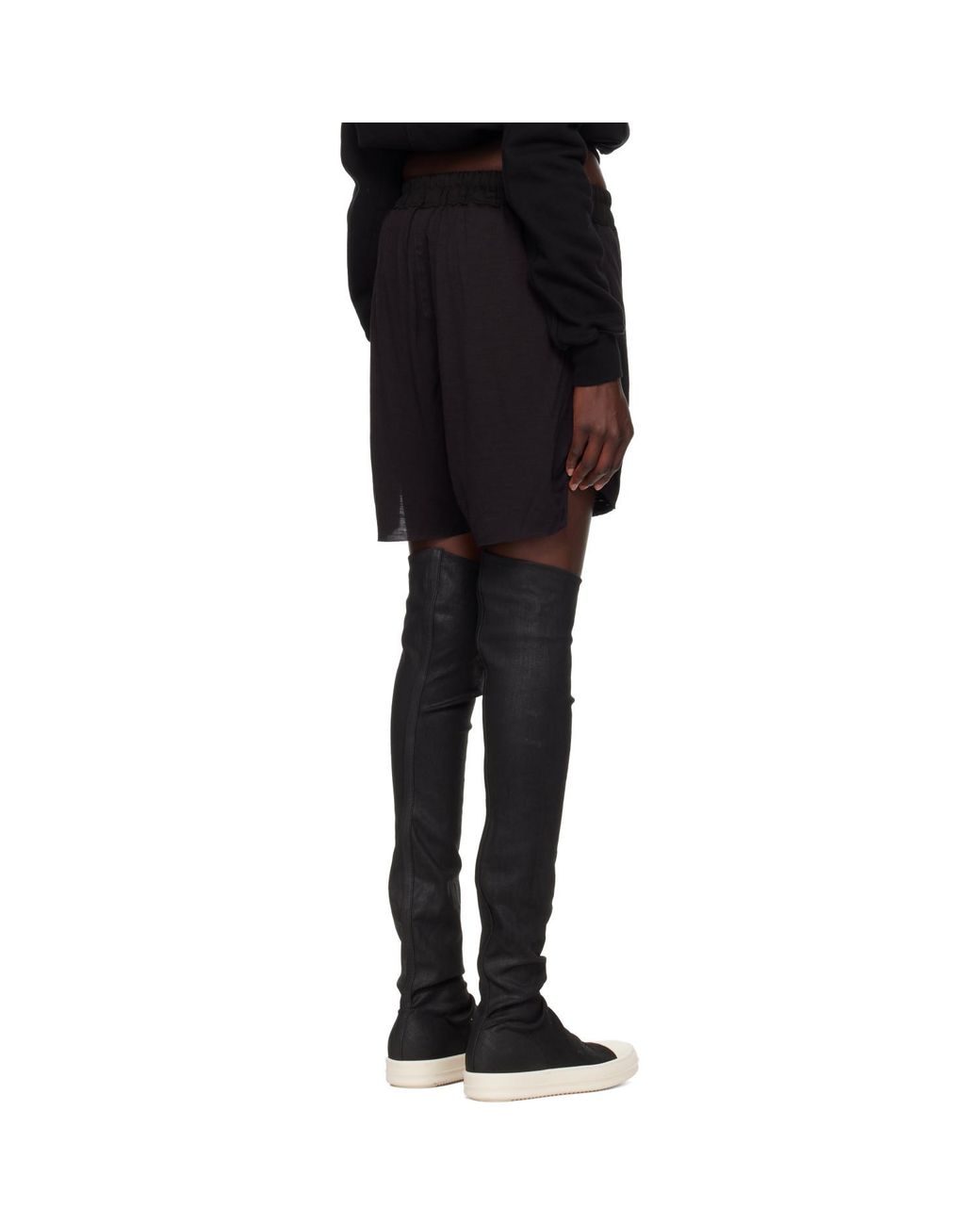 Rick Owens Black Tower Boxers Shorts