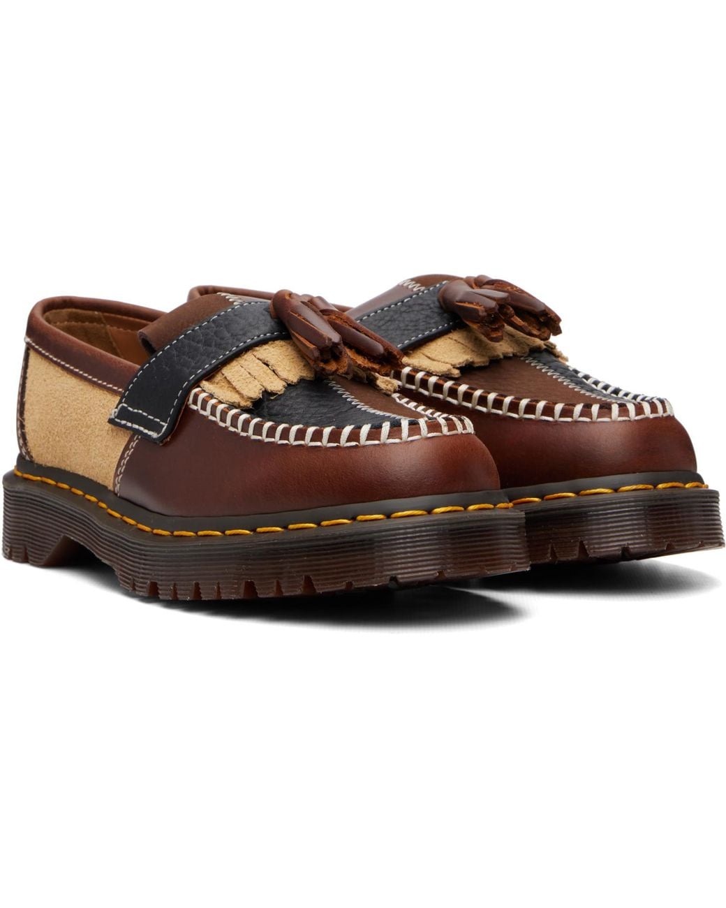 Dr. Martens Brown Adrian Pwrk Tassel Loafers for men