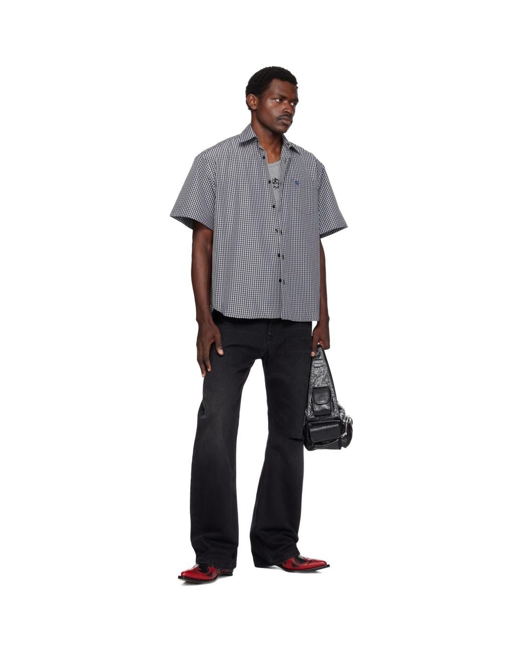 Vetements Black O-Leg Jeans for men