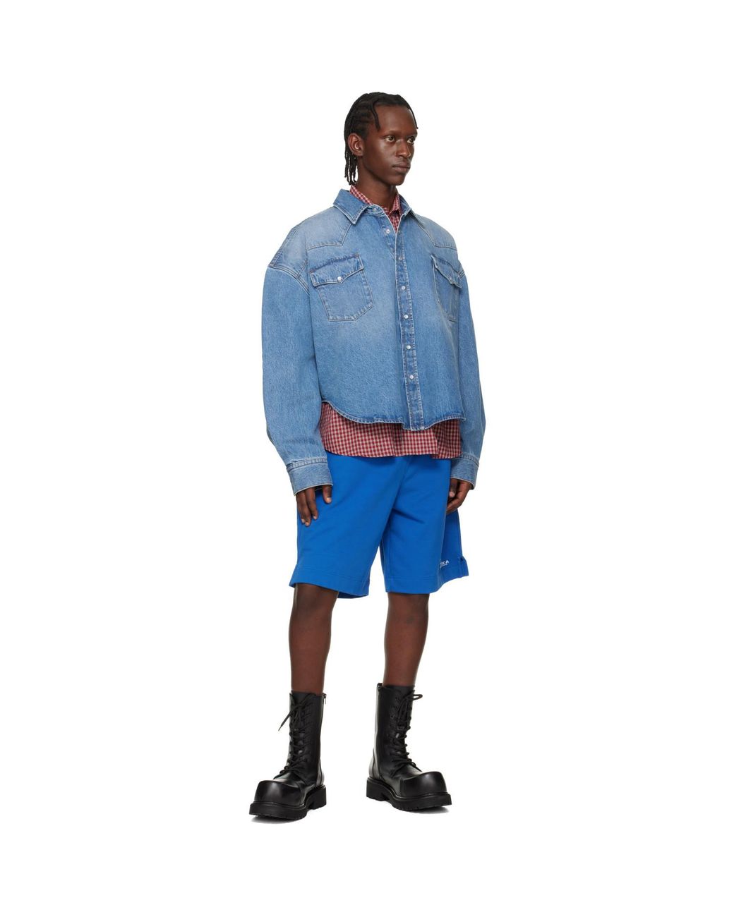 Vetements Blue 'Alaska' Tourist Shorts for men