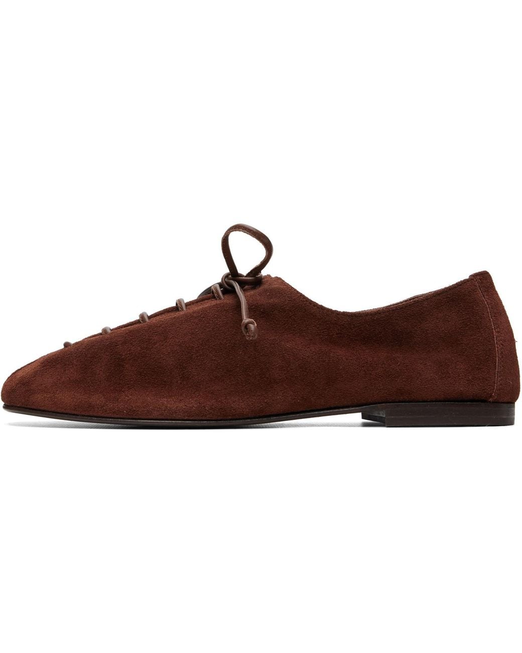 Hereu Brown Plegada Suede Oxfords