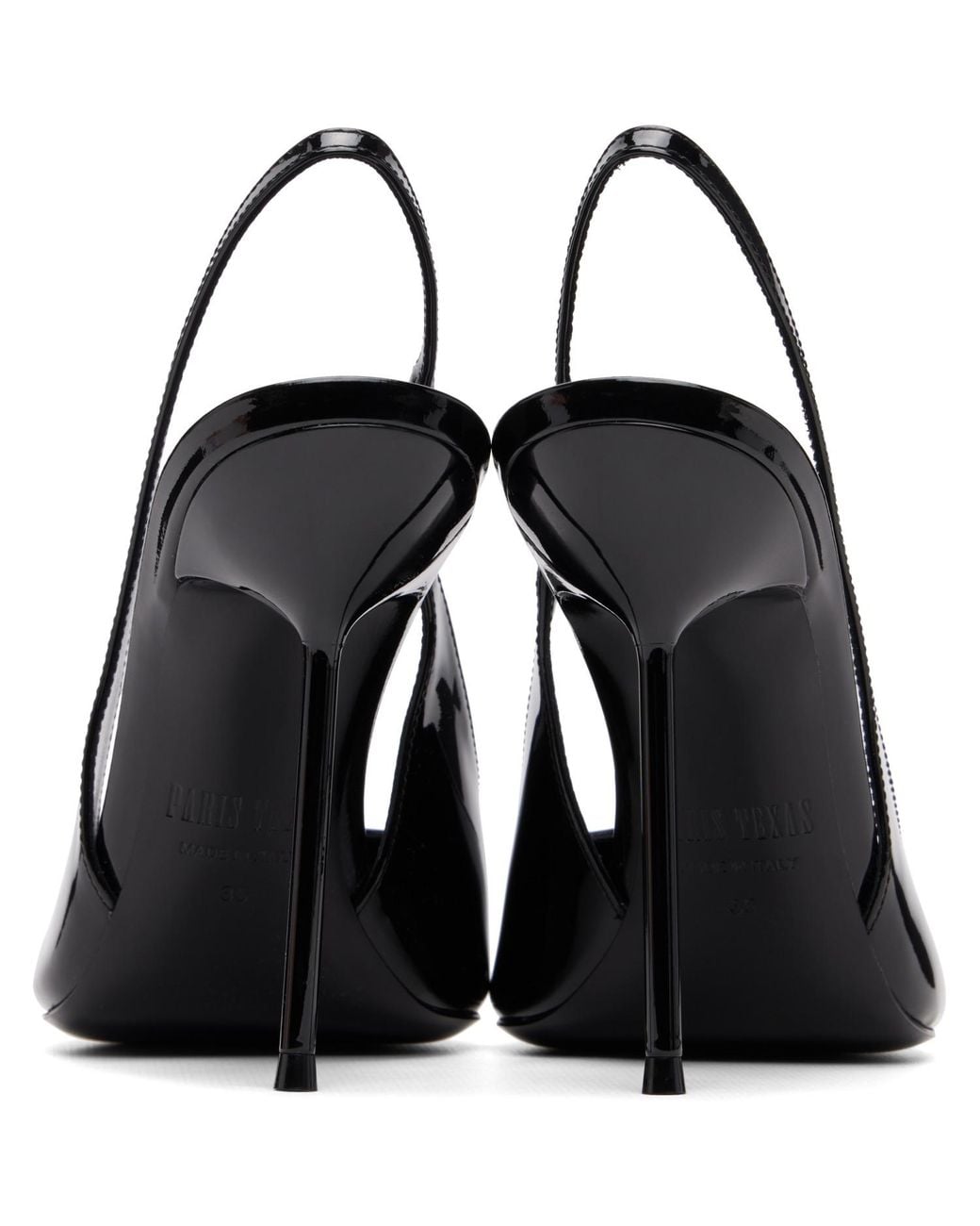 Paris Texas Black Lidia Slingback 105 Heels