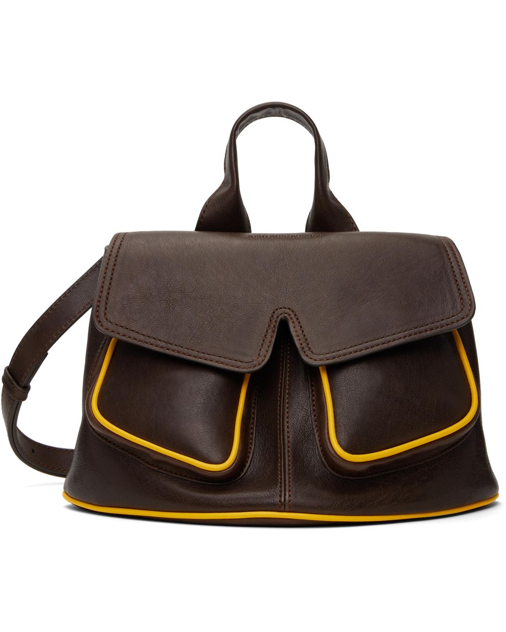 【関税込み】Kiko Kostadinov ブラウン Petite Mezulari バッグ KIKO KOSTADINOV - Petite Mezulari Bag in Burnt Brown