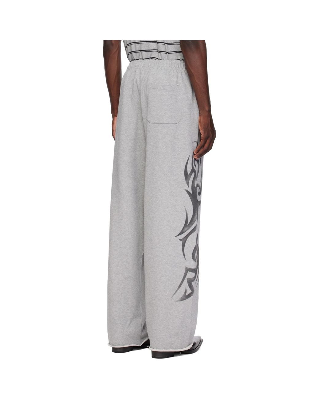 Vetements Gray Graffiti Sweatpants for men