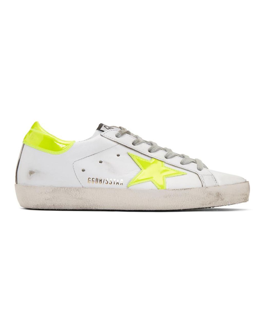 Baskets blanches et jaunes Fluo Superstar Golden Goose en coloris Blanc |  Lyst