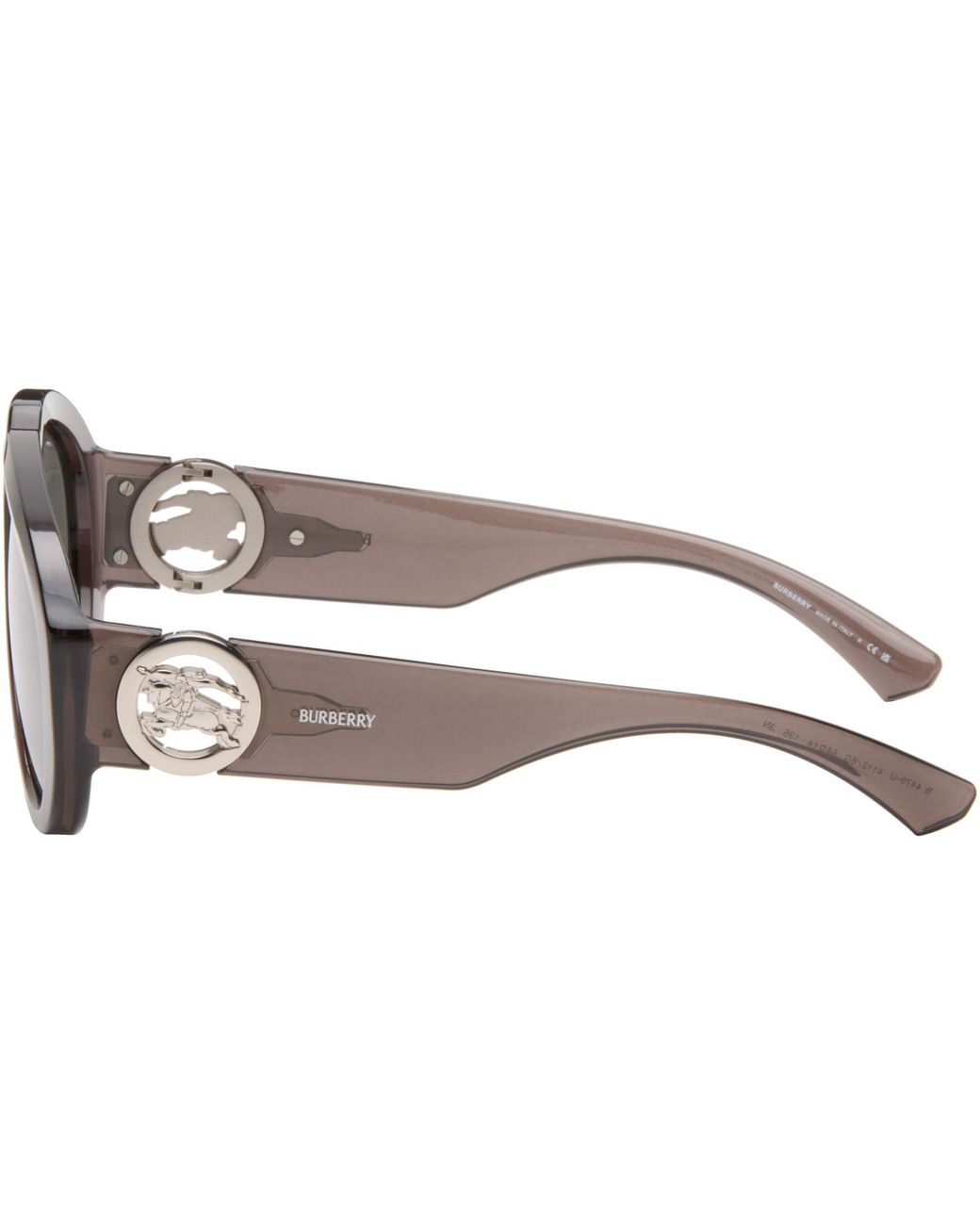 Burberry Gray Logo Sunglasses for men