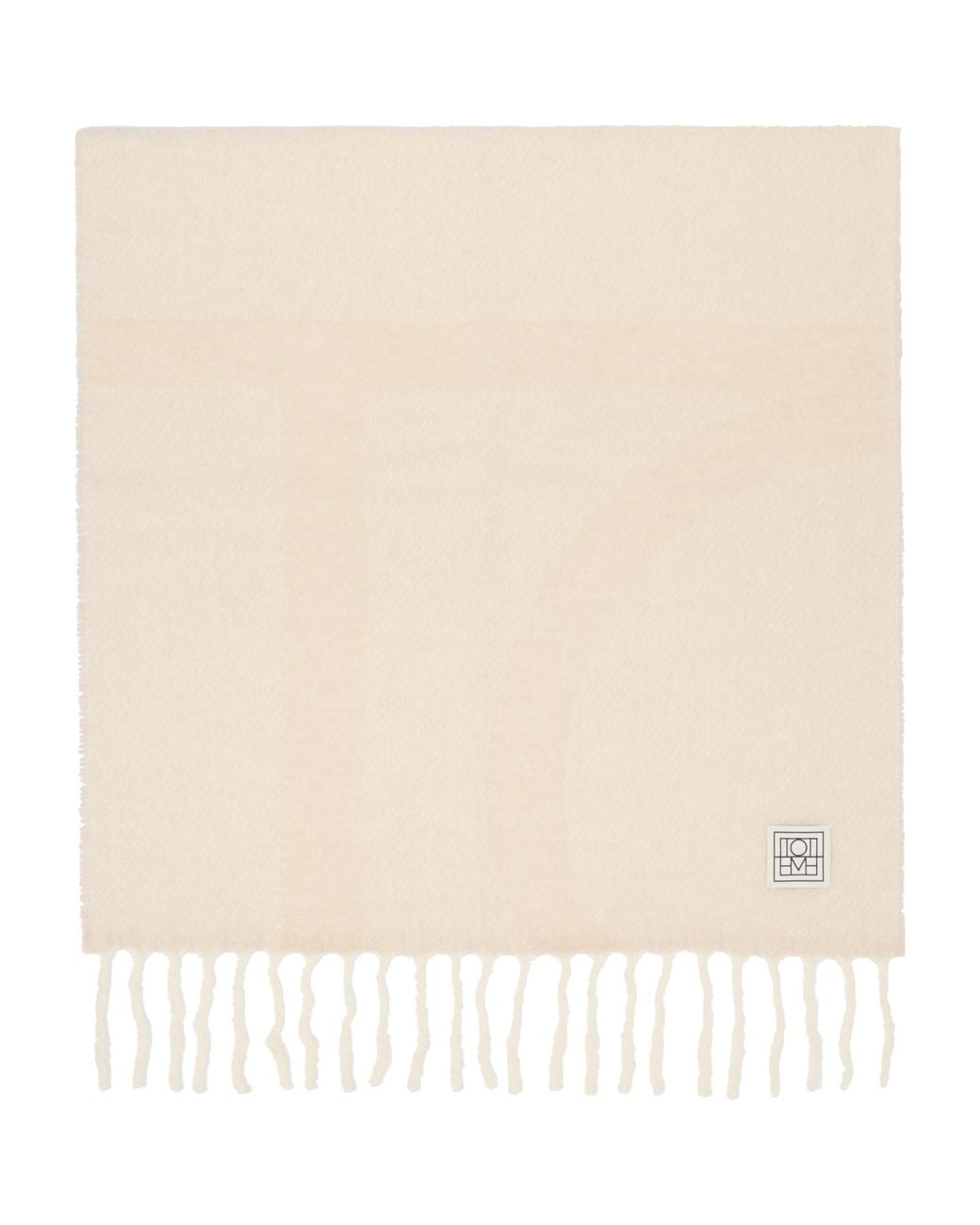 Totême Natural Off- Monogram Jacquard Scarf