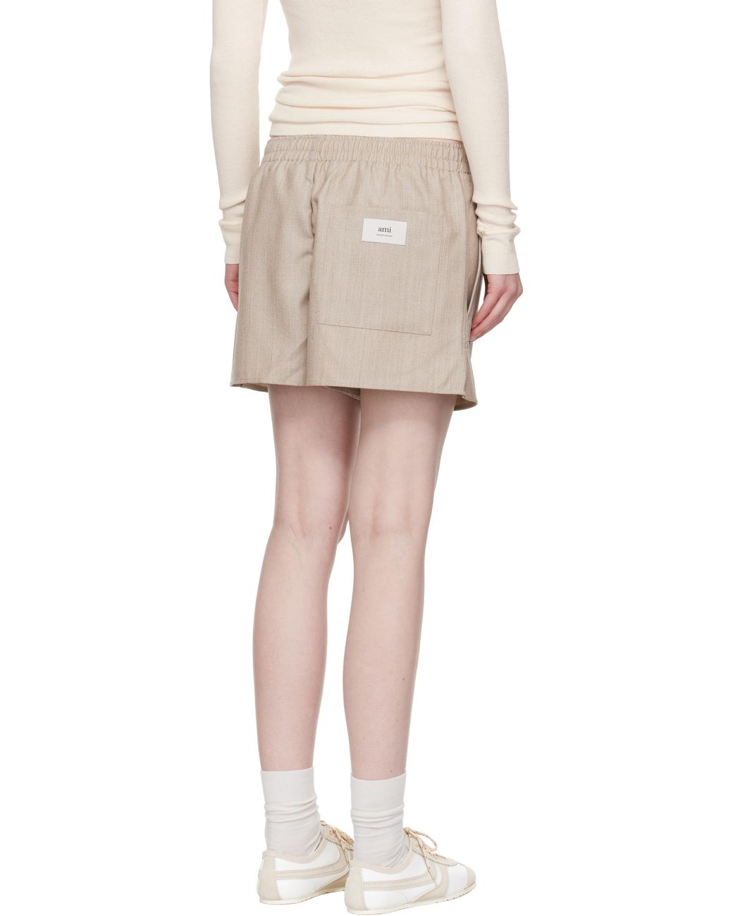 AMI Multicolor Wool Elasticated Shorts