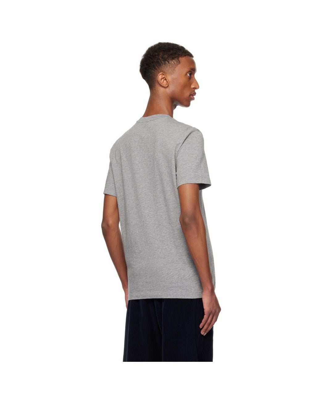 Moncler Black Flocked Logo T-Shirt for men