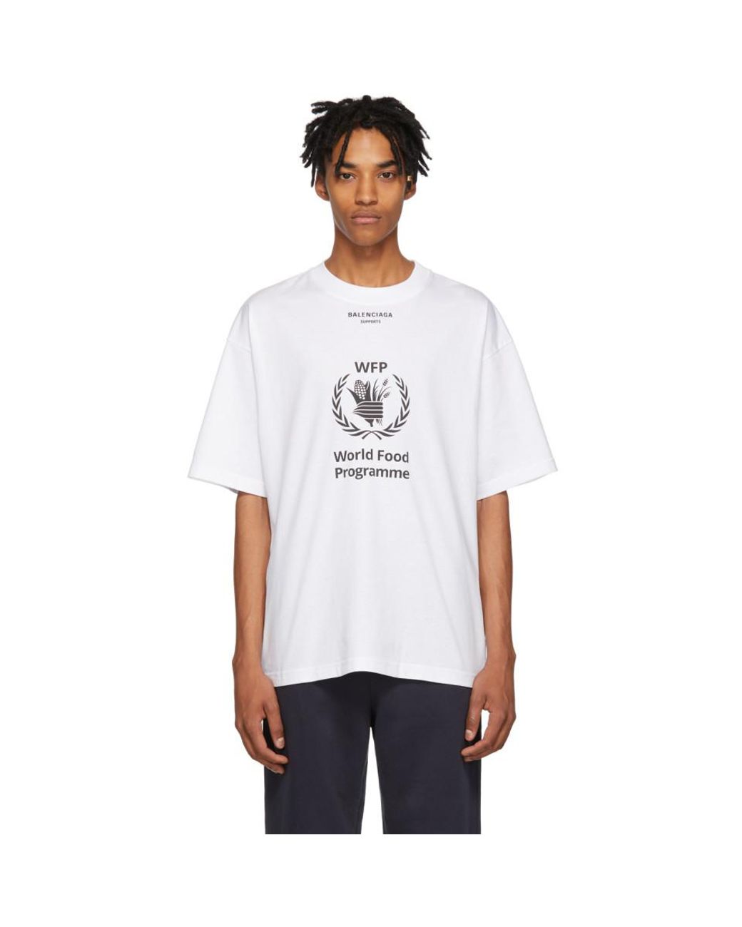 Balenciaga White World Food Programme T-shirt for Men | Lyst Canada