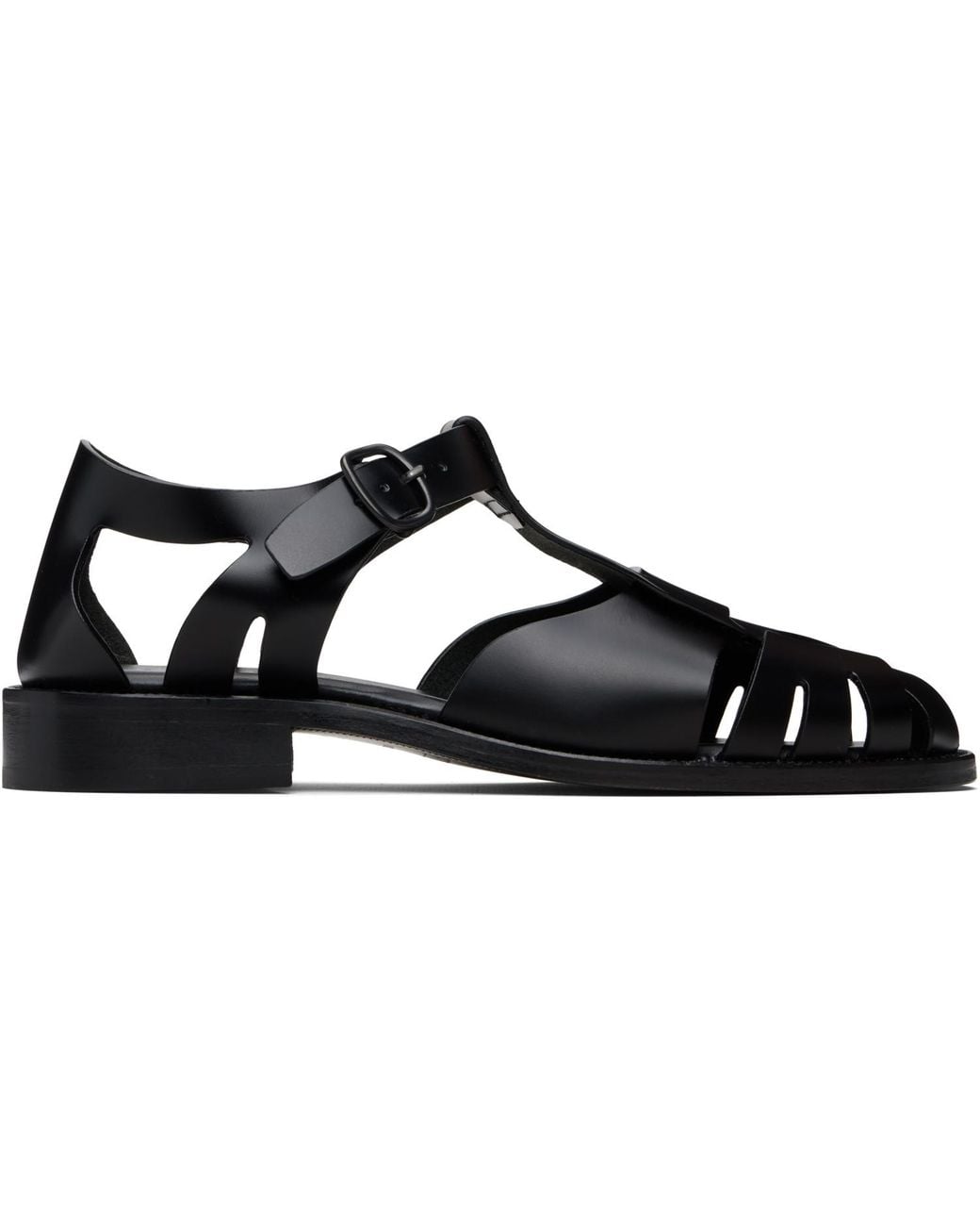 Hereu Black Pesca Sandals