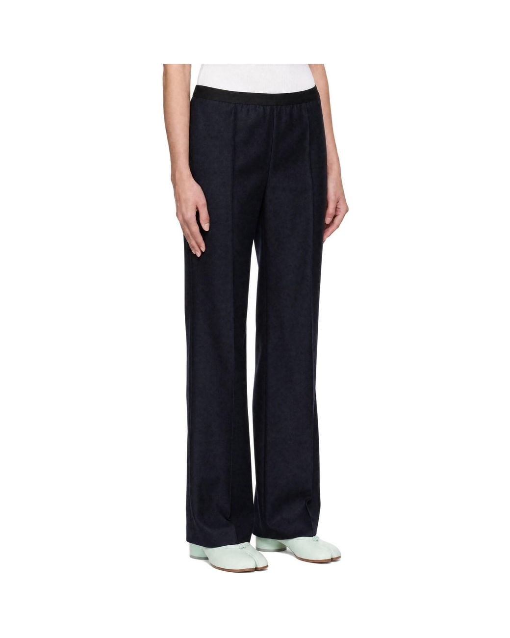 Maison Margiela Blue Minimal Trousers