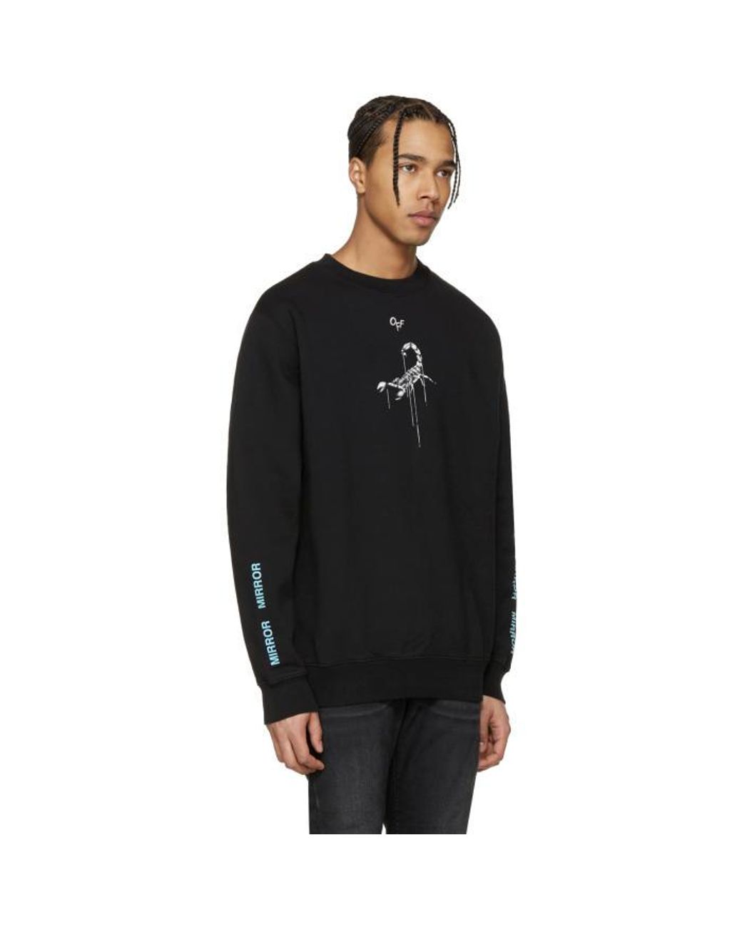 Revival Dræbte Foran Off-White c/o Virgil Abloh Black Othelo's Scorpion Sweatshirt for Men | Lyst