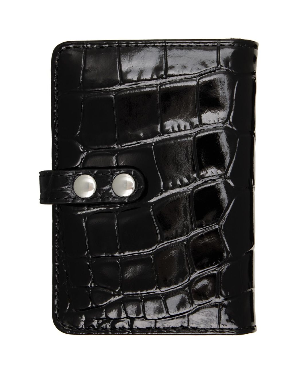 Vivienne Westwood Black Vertical Flap Card Holder for men