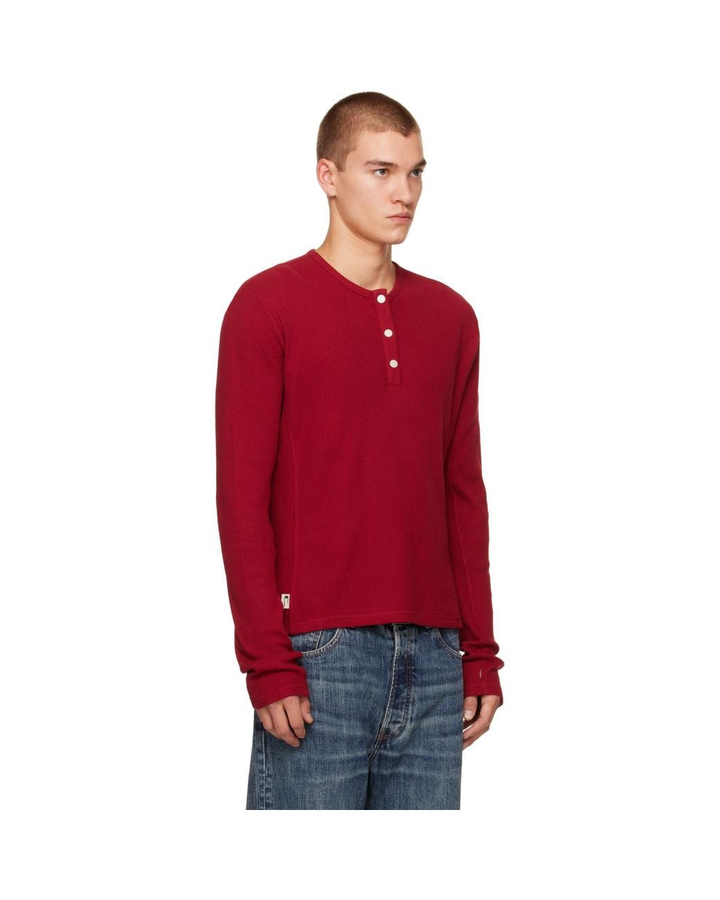 Carrera Red Lis Long-Sleeve Henley for men
