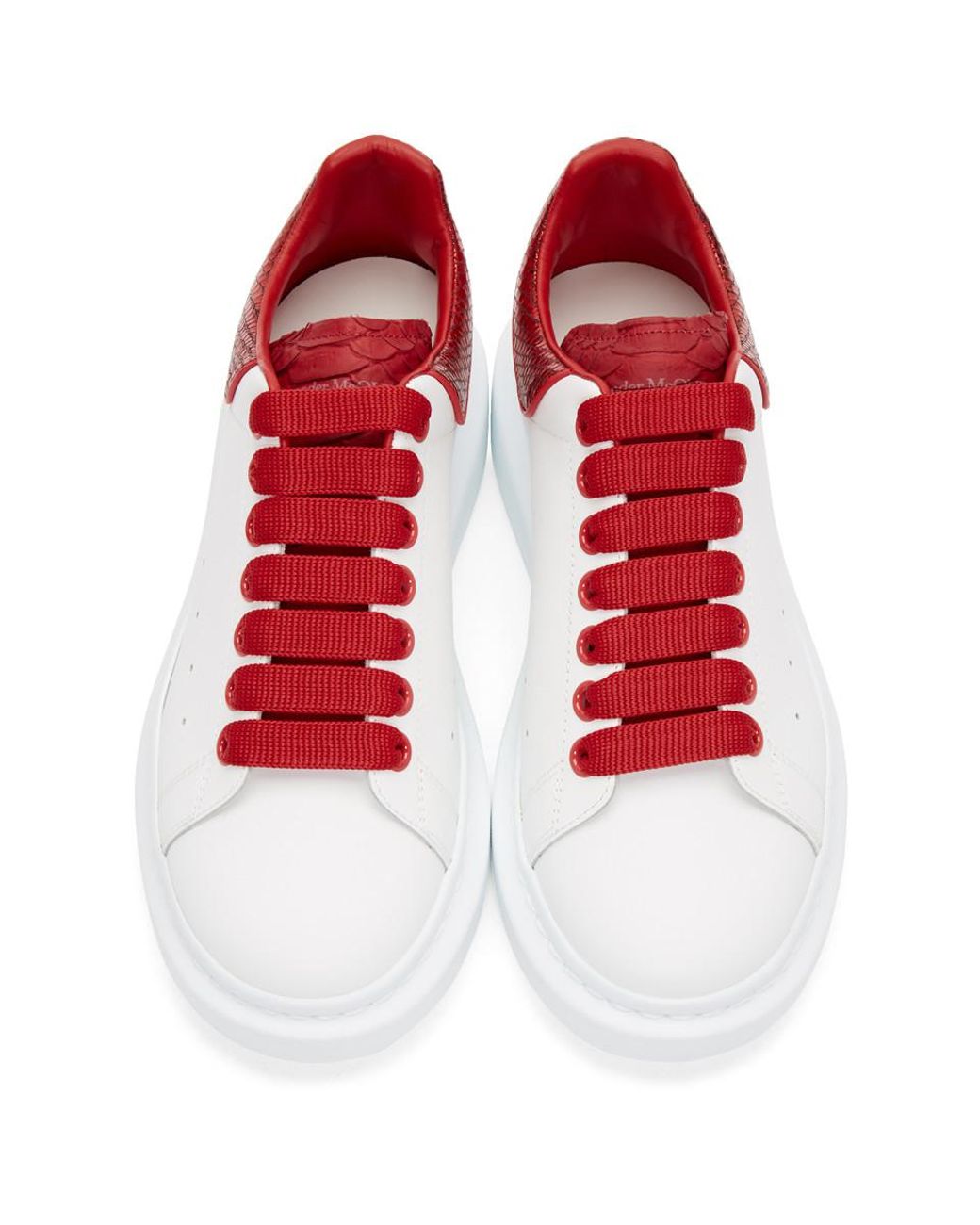 Alexander McQueen Sneakers Women 676698W4RJ19676 Leather White Red 360€