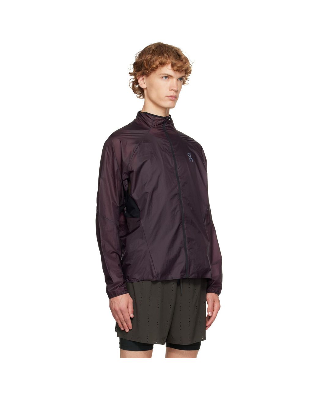 On Shoes Purple Zero Running Jacket for men