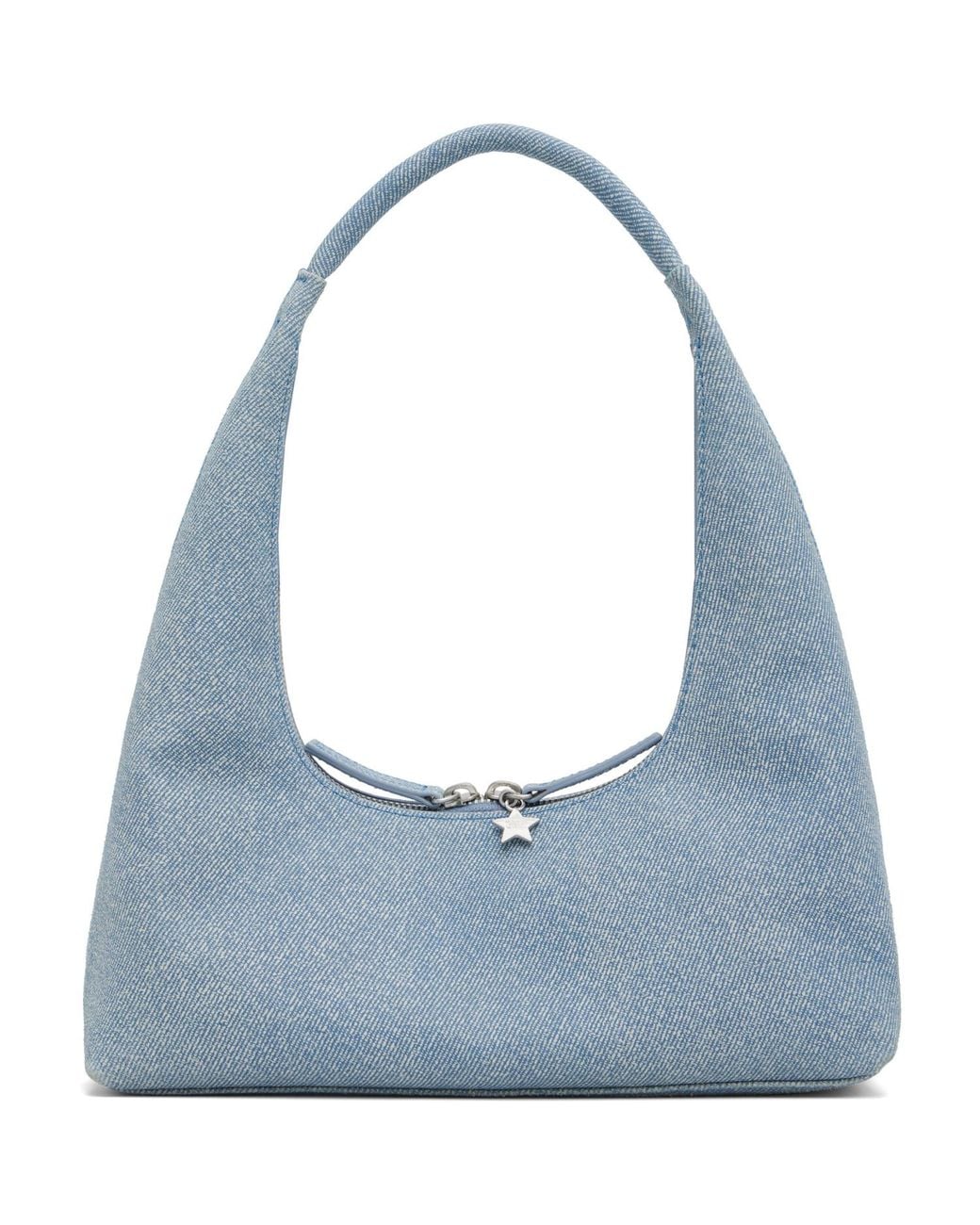 MARGE SHERWOOD Blue Leather Shoulder Bag
