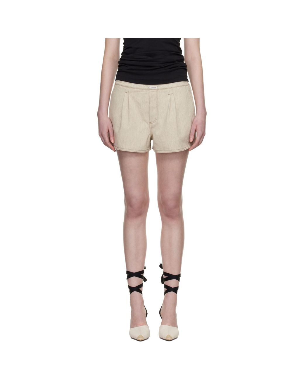 Jacquemus Black 'The Amelo De-Nîmes' Denim Shorts