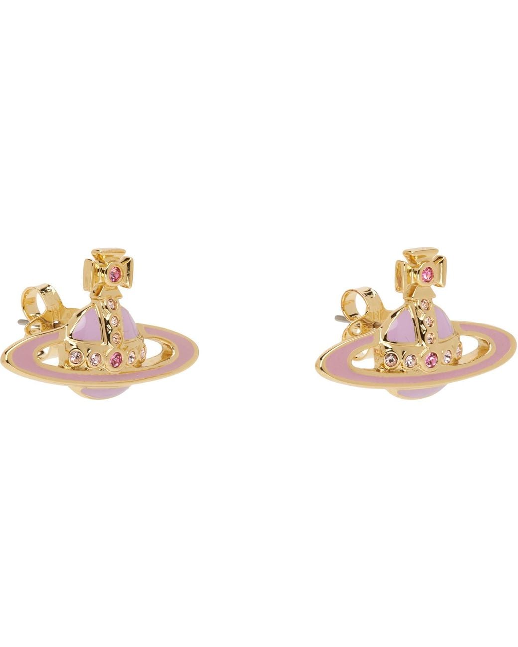 Vivienne Westwood Metallic Small Neo Bas Relief Earrings