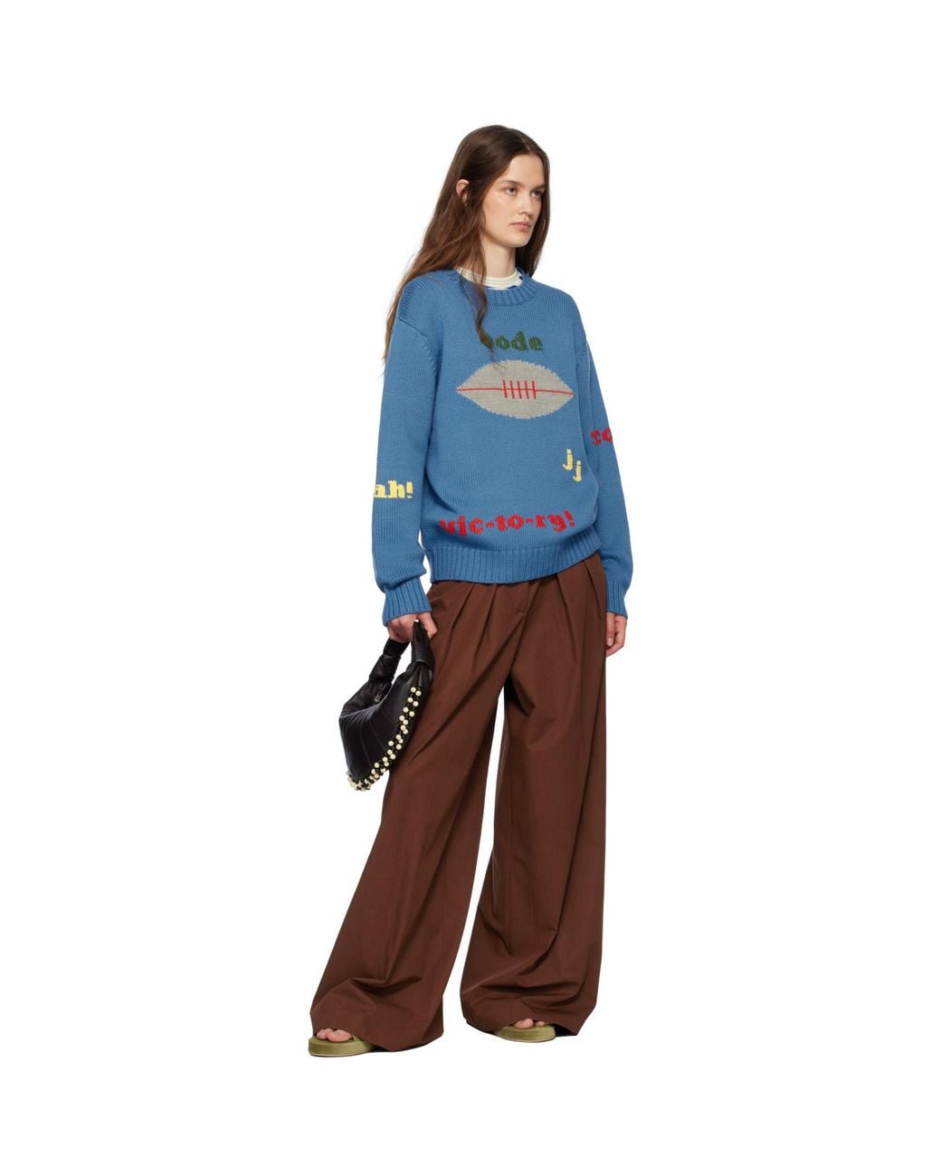 Bode Blue Spirit Sweater