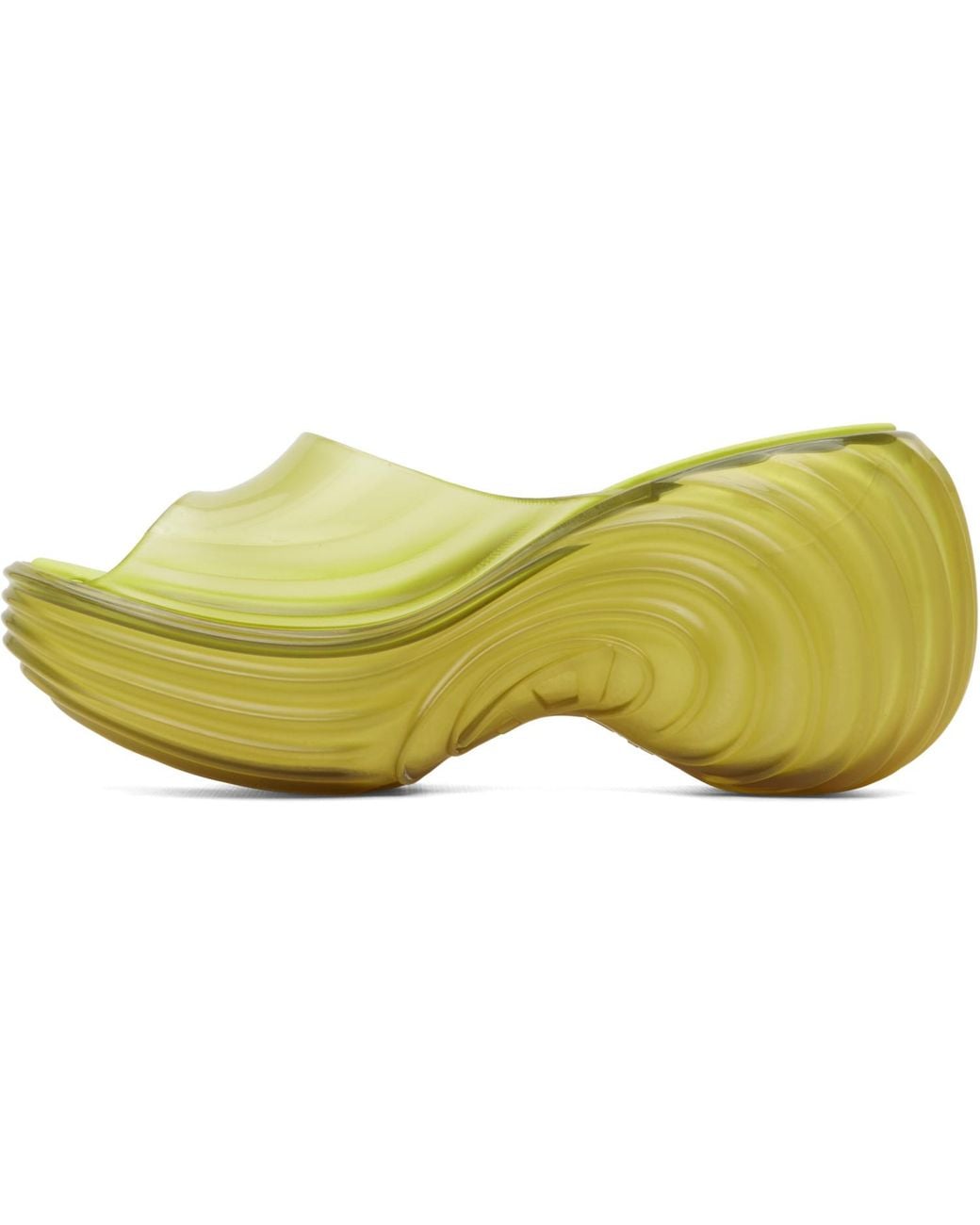 DIESEL Yellow Melissa Edition Platform Mule Heeled Sandals