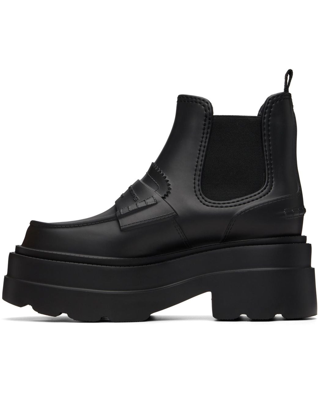 Alexander Wang Black Carter Platform Rain Boots