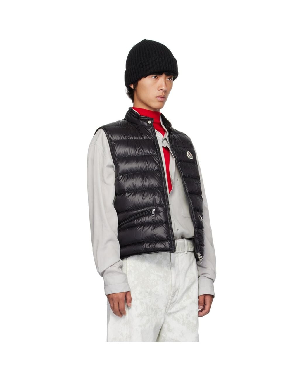 Moncler Black Gui Down Vest for men
