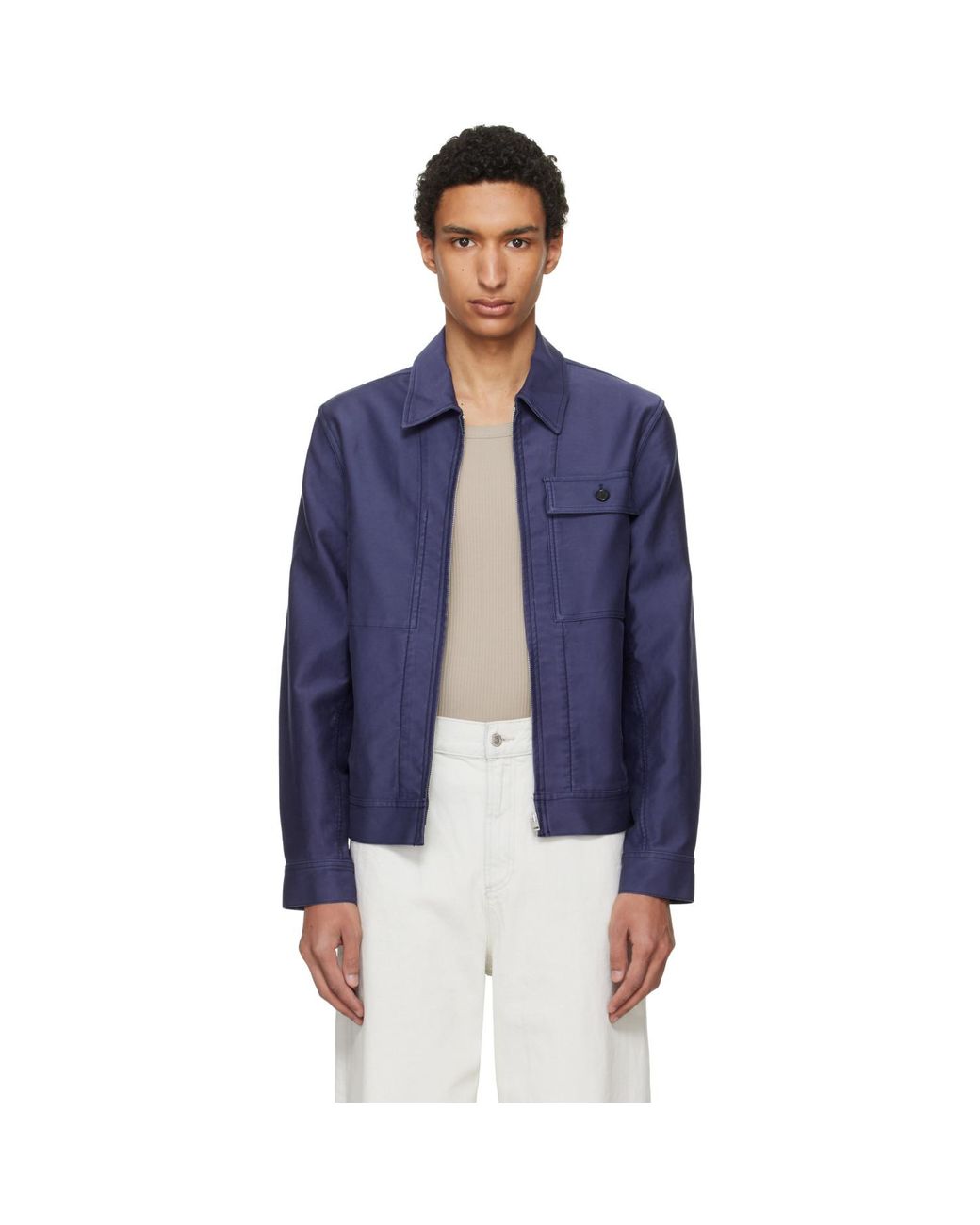 Blouson Victor Bleu A.P.C. pour homme en coloris Blue