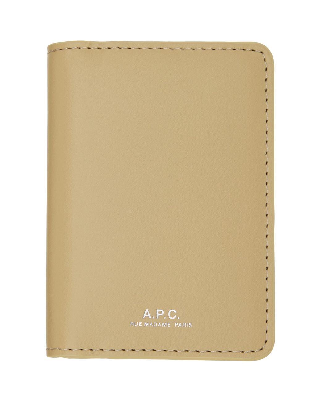 A.P.C. Natural Stefan Card Holder for men