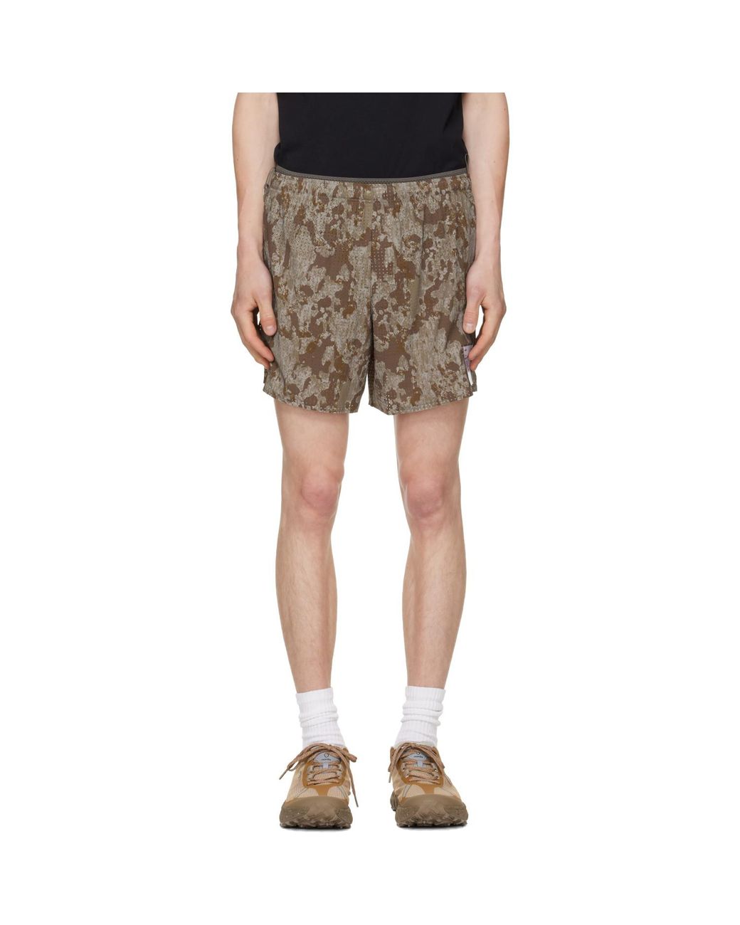 Satisfy Brown Khaki Space‑O 5 Shorts for men