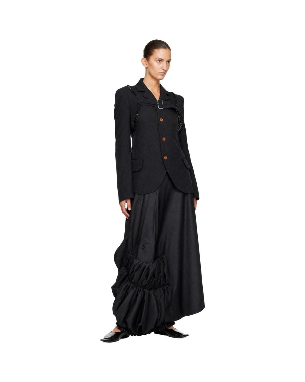 Comme des Garçons Black Oxford Garment Dyed Blazer