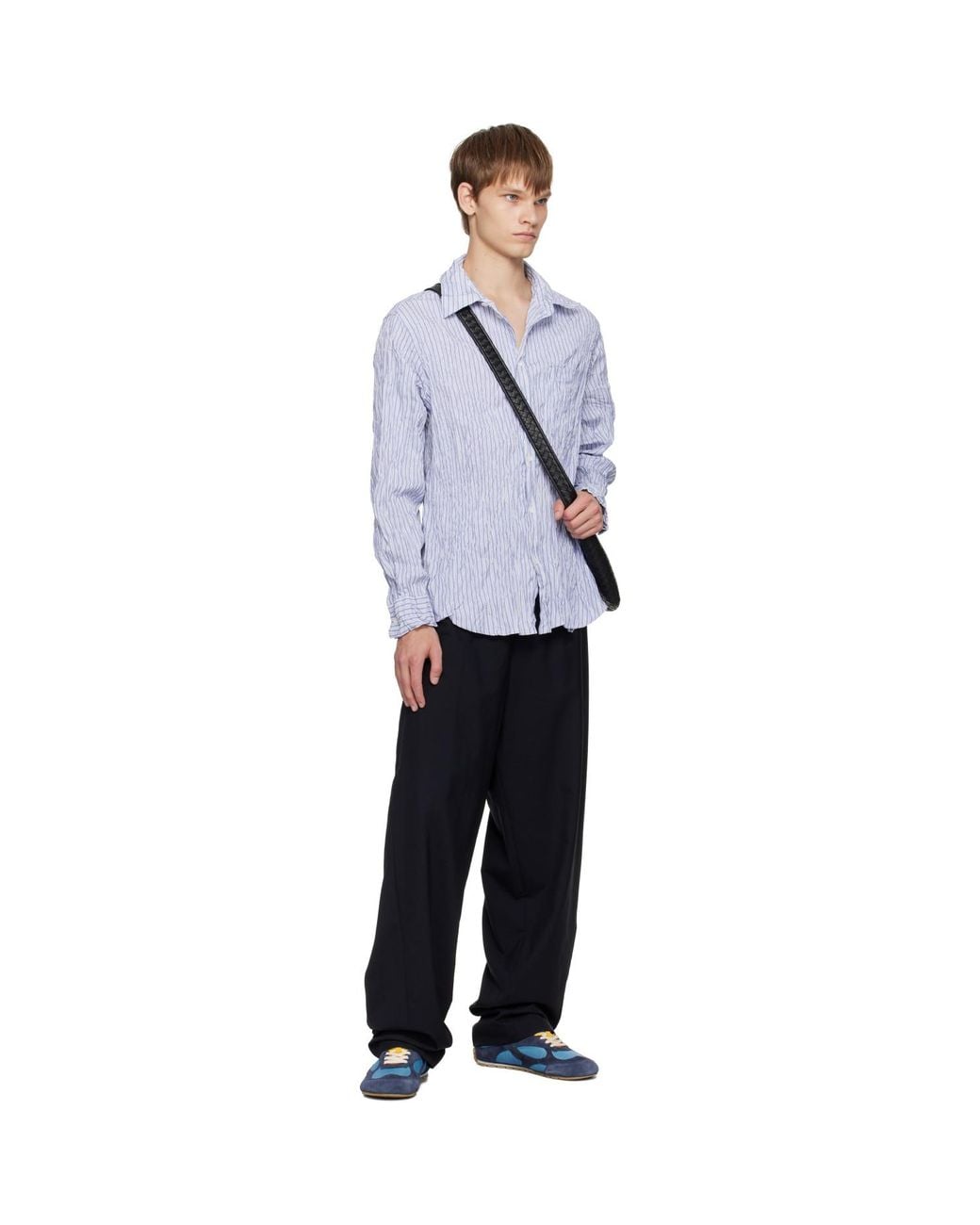 Bottega Veneta Blue Orbit Flash Sneakers for men