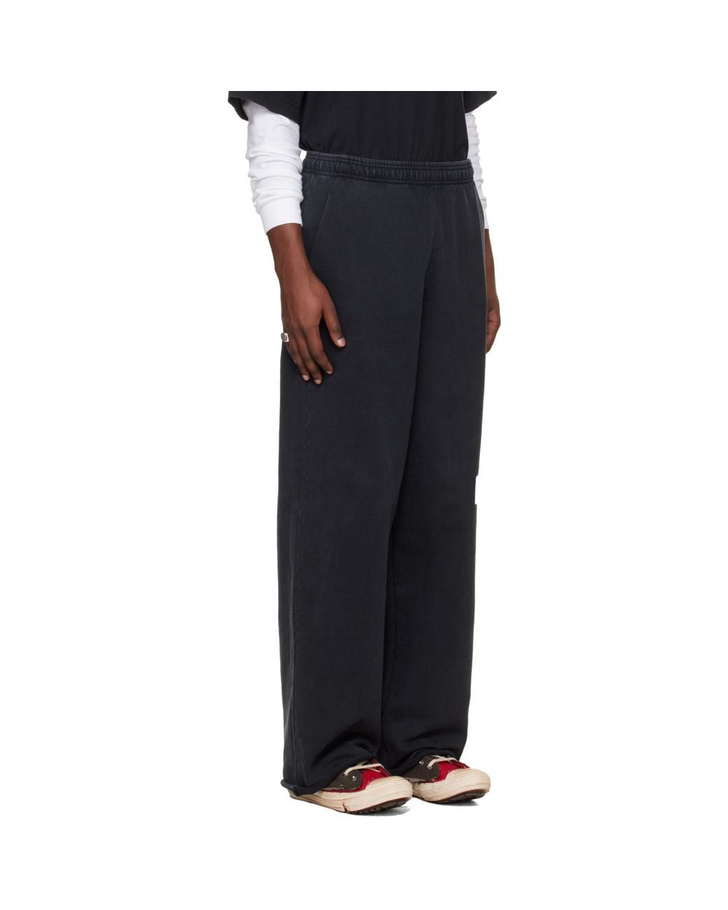 Vetements Black Taped Sweatpants for men