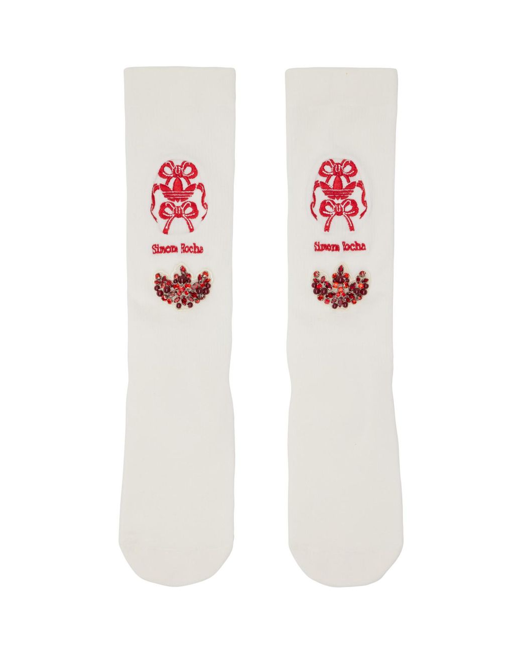 Simone Rocha White Off- Adidas Originals Edition Knee High Socks