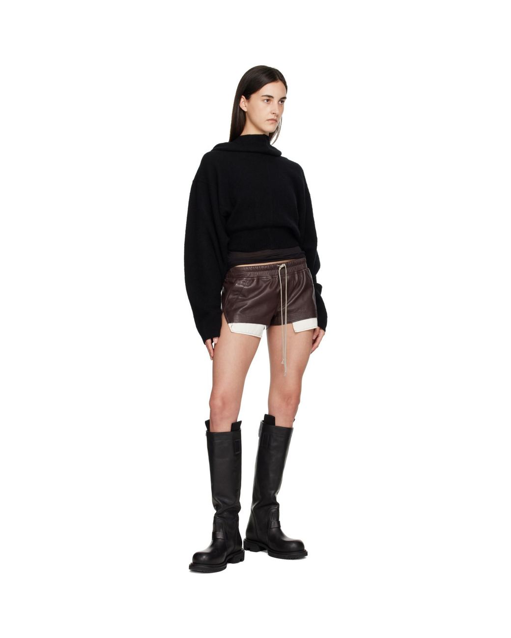 Rick Owens Black Tower Pull Hoodie